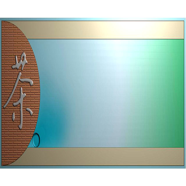 墙砖茶盘精雕图（JYCP-125-）展示