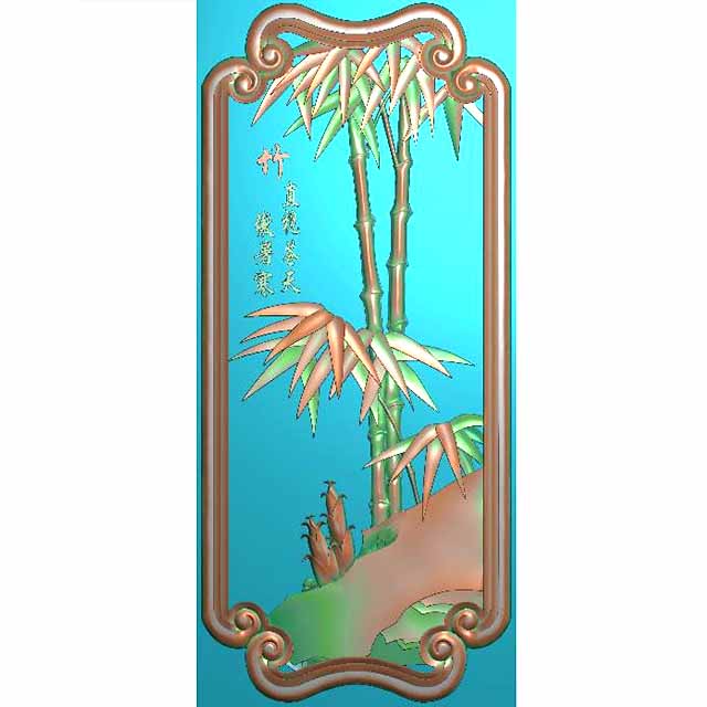 萃竹竹子精雕图（ZZ-001）展示