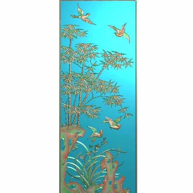 兰竹浮雕加工图（ZZ-004）展示