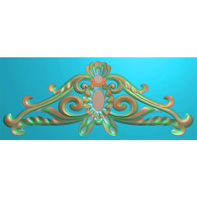 欧式洋花门花精雕图,洋花贴花浮雕图,洋花雕刻图有线（CT-217）展示