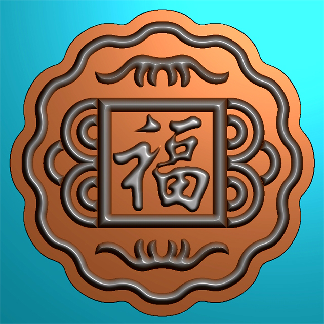 月饼模具精雕图,月饼模具浮雕图,月饼模具雕刻图（MJ-0014）展示