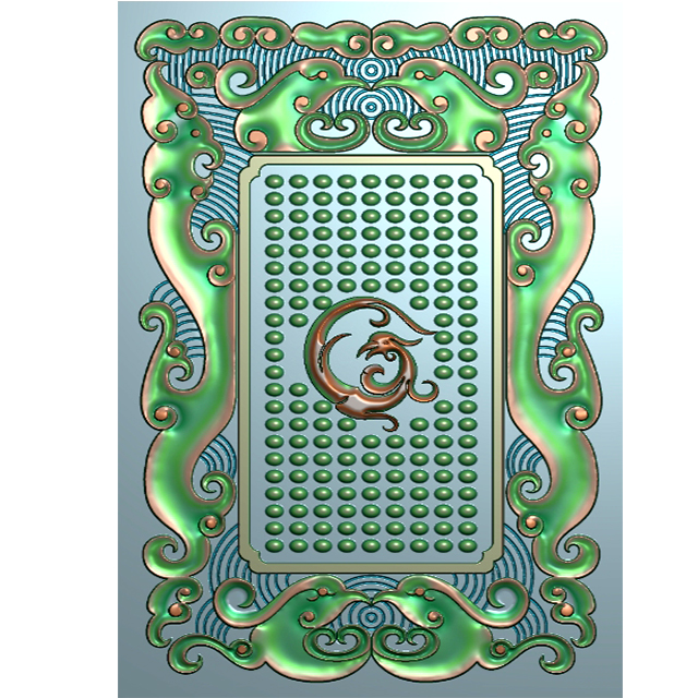 龙牌四六牌精雕图,四六牌浮雕图,四六牌雕刻图,挂件精雕图,玉雕,木雕（SLP-0060）展示