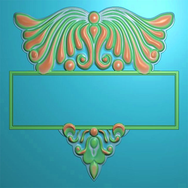 欧式洋花门牌精雕图,洋花门牌浮雕图,欧式洋花雕刻图,标牌雕刻图（MP-015）展示