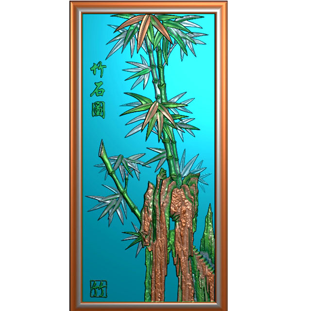竹子精雕图,竹子浮雕图,竹子雕刻图,竹子加工图（ZZ-459）展示