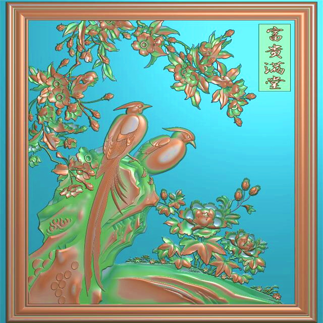 玄关背景墙精雕图,玄关背景墙浮雕图,玄关背景墙雕刻图（XG-17）展示