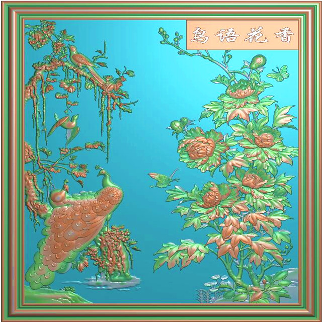 玄关背景墙精雕图,玄关背景墙浮雕图,玄关背景墙雕刻图（XG-36）展示