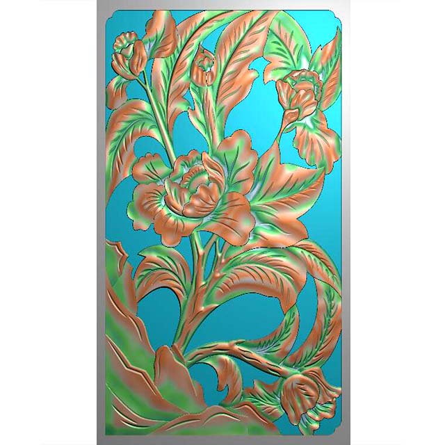 石材欧式洋花镂空雕刻浮雕图（TD-11）展示