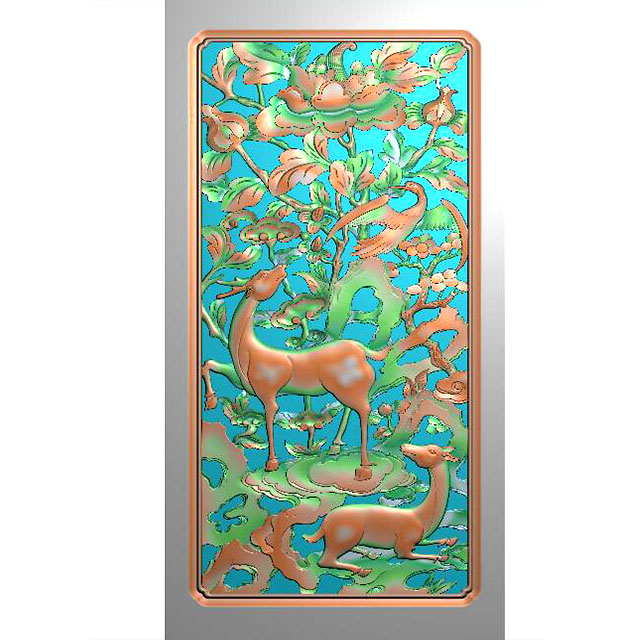 石材中式动物镂空雕刻精雕图（TD-24）展示