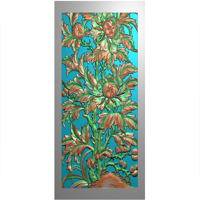 石材中式花鸟镂空雕刻精雕图（TD-54）展示