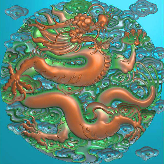 龙精雕图（L-236）展示