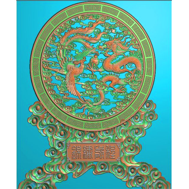 龙凤精雕图（L-1217）展示