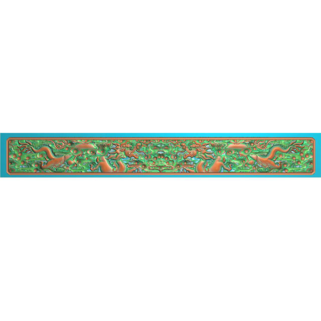 双龙雕刻图（L-8012）展示