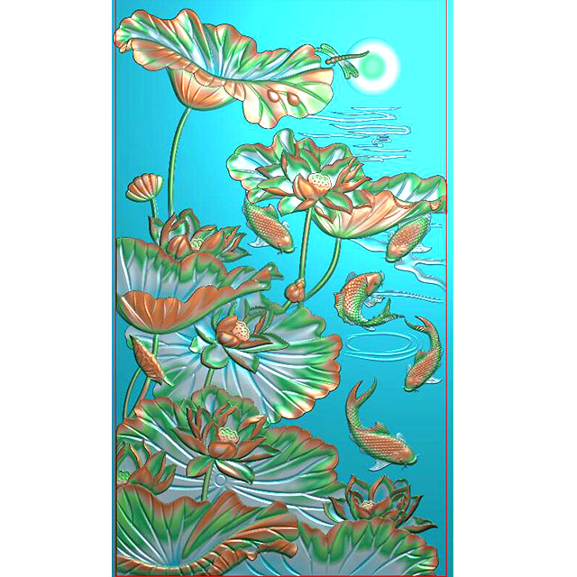 石材玉雕背景墙精雕图（YD-18）展示