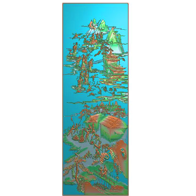 山水建筑精雕图（SSJZ-3029）展示