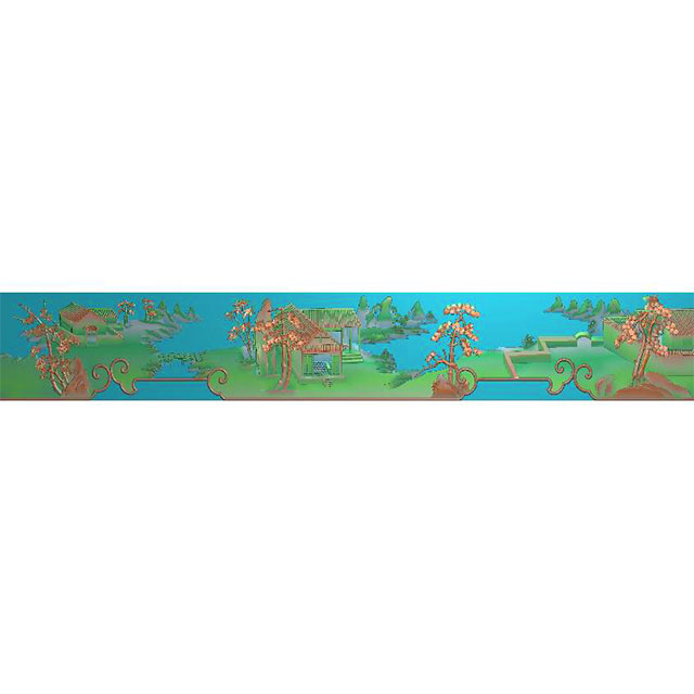 山水建筑精雕图（SSJZ-3037）展示
