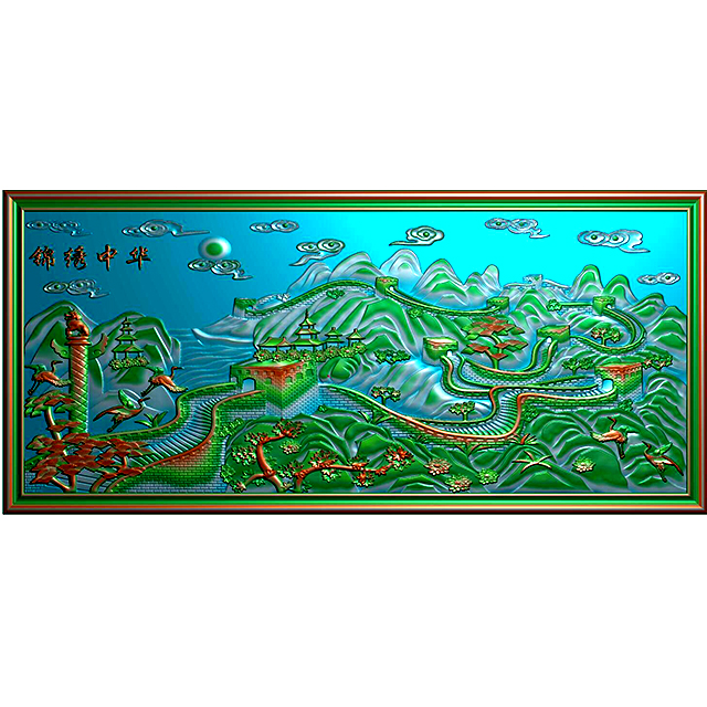 石材玉雕背景墙精雕图（YD-65）展示