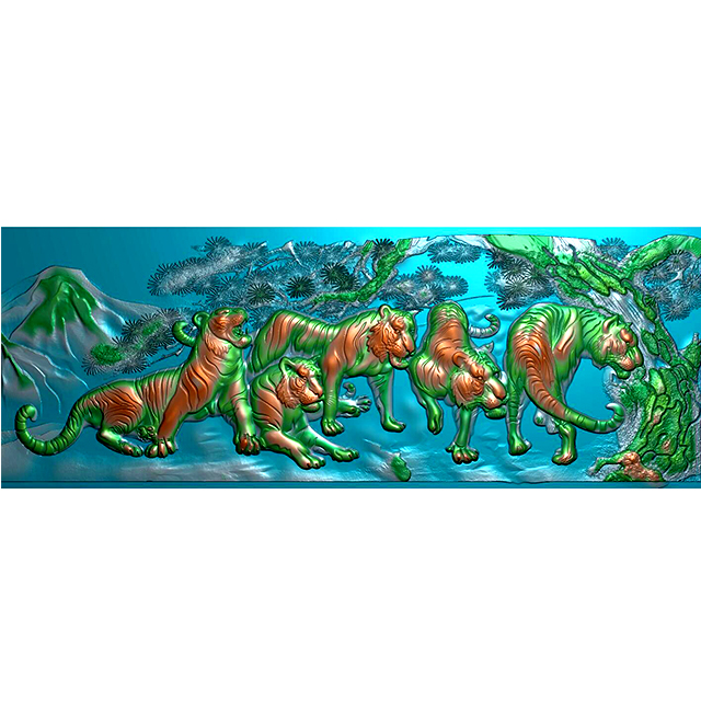 石材玉石背景墙雕刻图（YD-175）展示