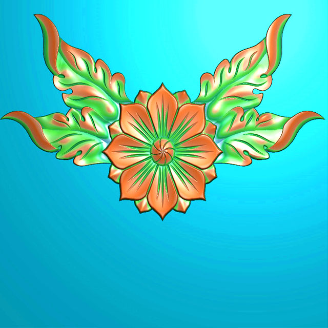 欧式洋花门花贴花精雕图（CT-284）展示