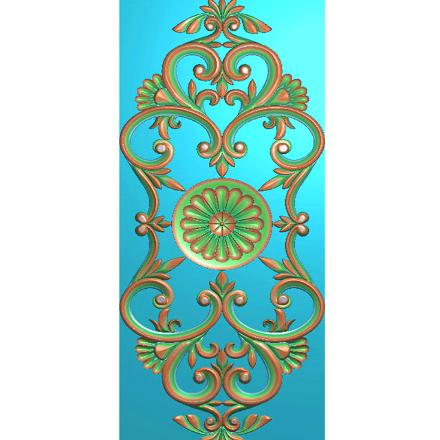 欧式洋花长条门花贴花浮雕图（CT-325）展示