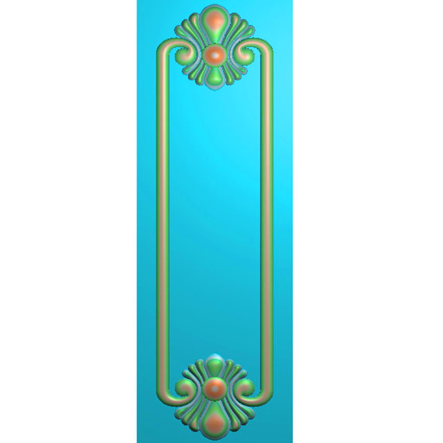 欧式洋花长条门花贴花浮雕图（CT-519）展示