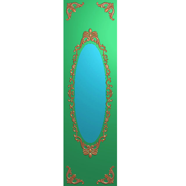 欧式洋花长条门花贴花浮雕图（CT-425）展示