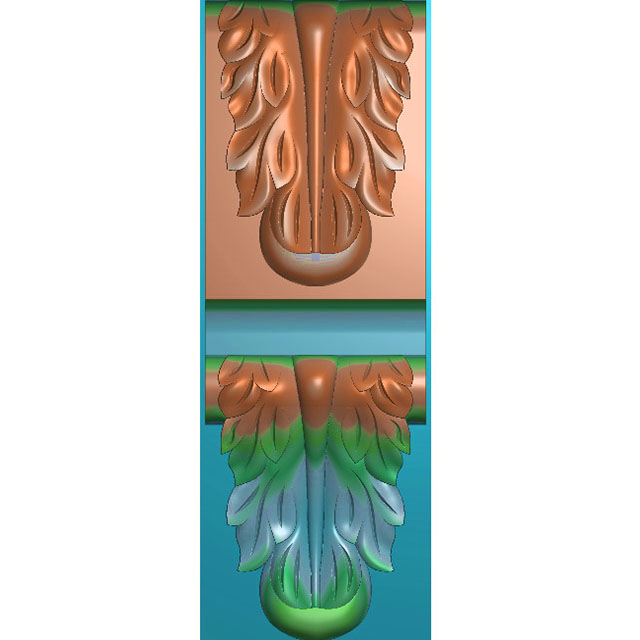 欧式洋花长条门花贴花浮雕图（CT-439）展示