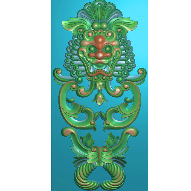 欧式洋花长条门花贴花雕刻图（CT-486）展示