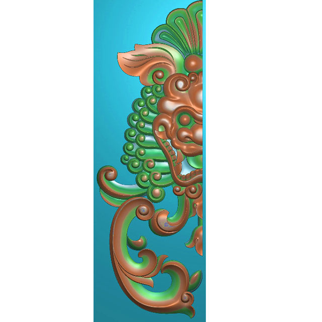 欧式洋花长条门花贴花雕刻图（CT-488）展示