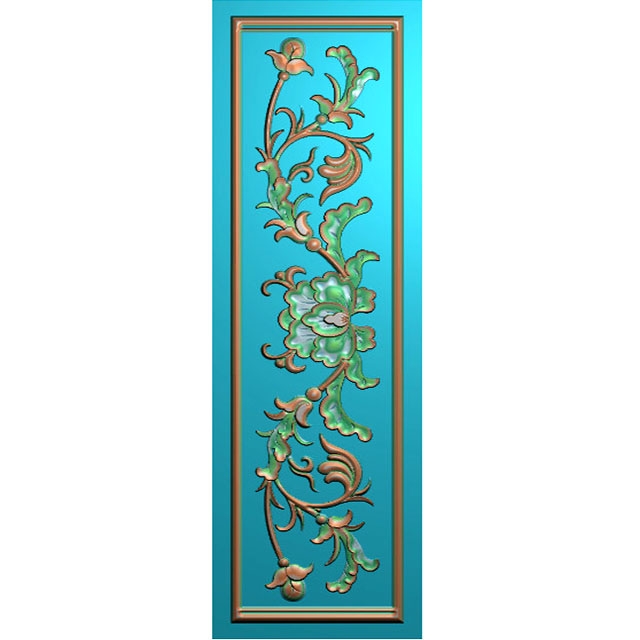 欧式洋花长条门花贴花雕刻图（CT-504）展示
