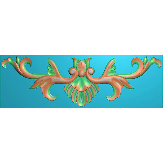 欧式洋花贴花长条门花精雕图（CT-603）展示
