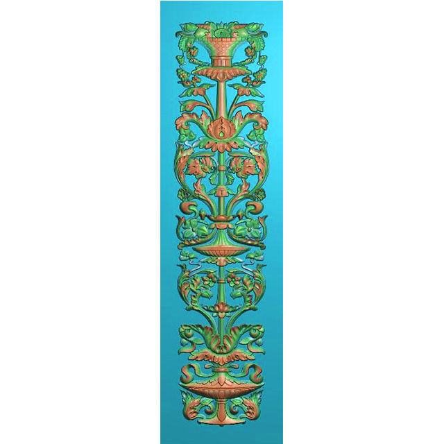 欧式洋花贴花长条门花精雕图（CT-677）展示