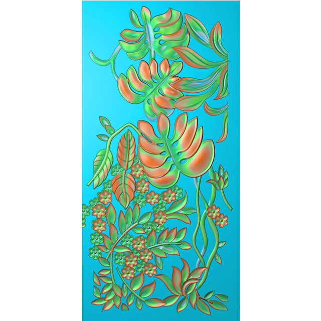 石材花草浮雕图（ZS-80）展示