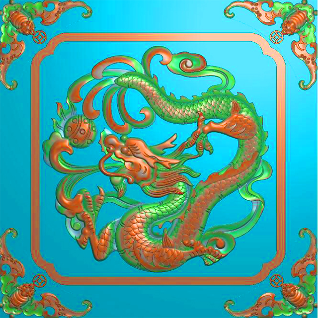 石材龙精雕图（ZS-102）展示