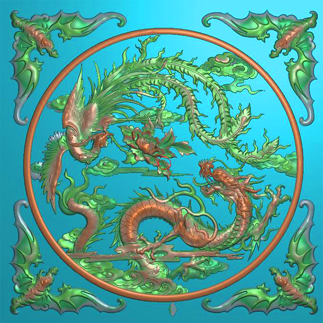 石雕龙精雕图有线（ZS-125）展示