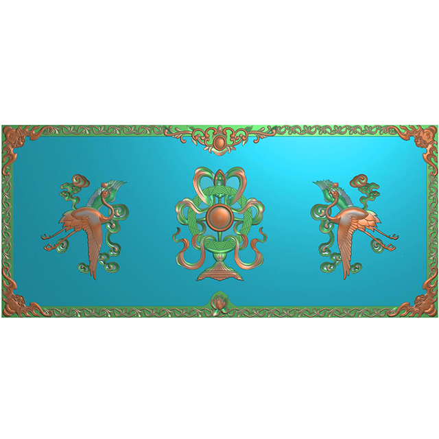 石雕八宝鹤精雕图（ZS-152）展示
