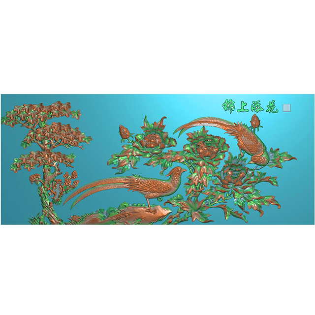 石雕花鸟精雕图有线（ZS-178）展示