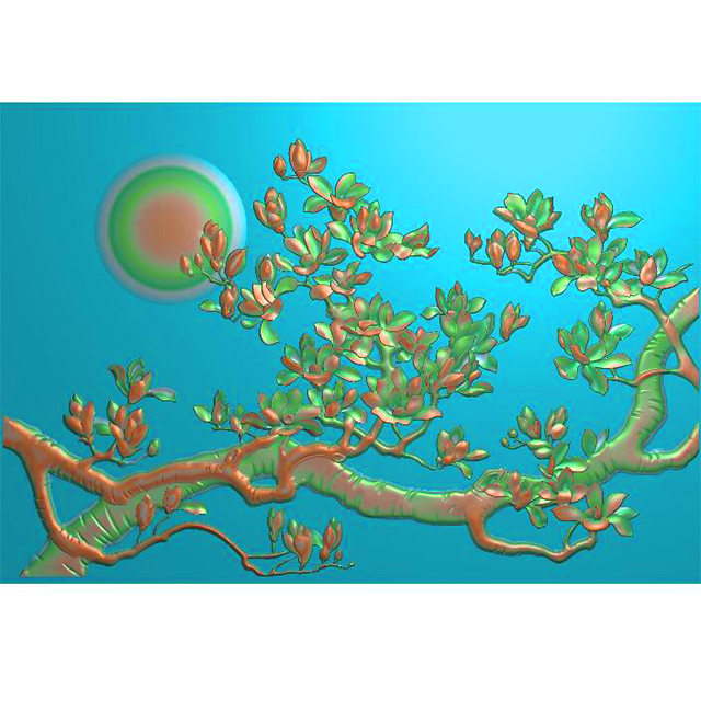 石材花草花鸟雕刻图（ZS-306）展示