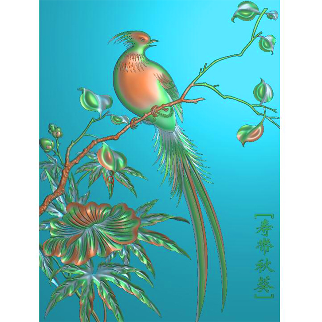 石材花草花鸟雕刻图（ZS-310）展示