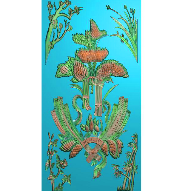 石雕花鸟浮雕图（ZS-336）展示