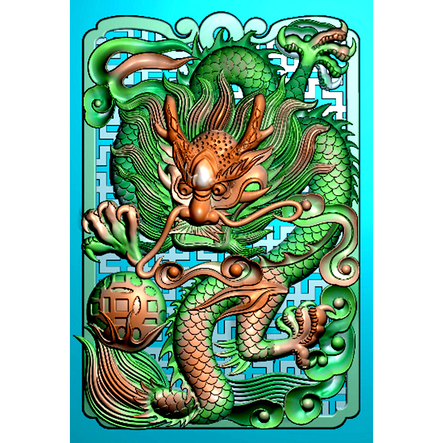 四六牌雕刻加工图（SLP-0114）展示