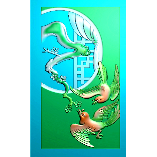 四六牌雕刻图（SLP-0128）展示