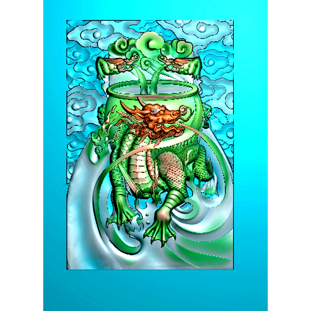 四六牌雕刻图（SLP-0160）展示