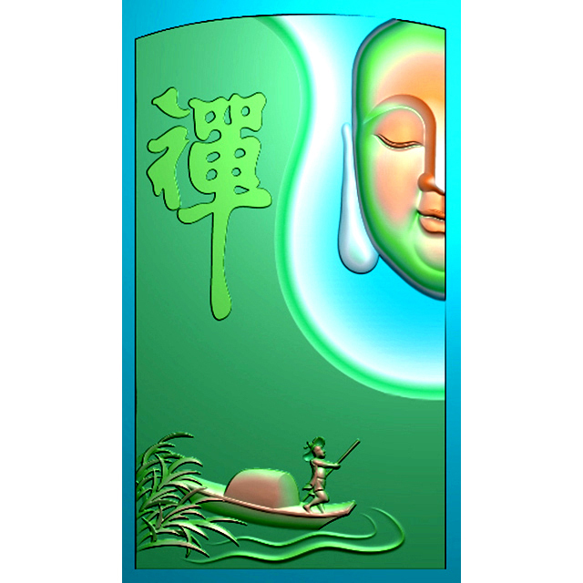 玉雕四六牌精雕图（SLP-0344）展示
