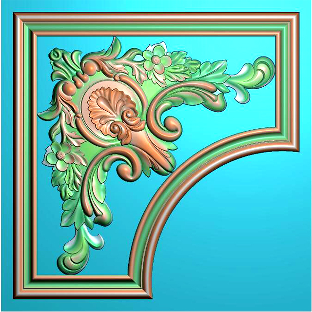 石材欧式洋花浮雕图（OS-78）展示