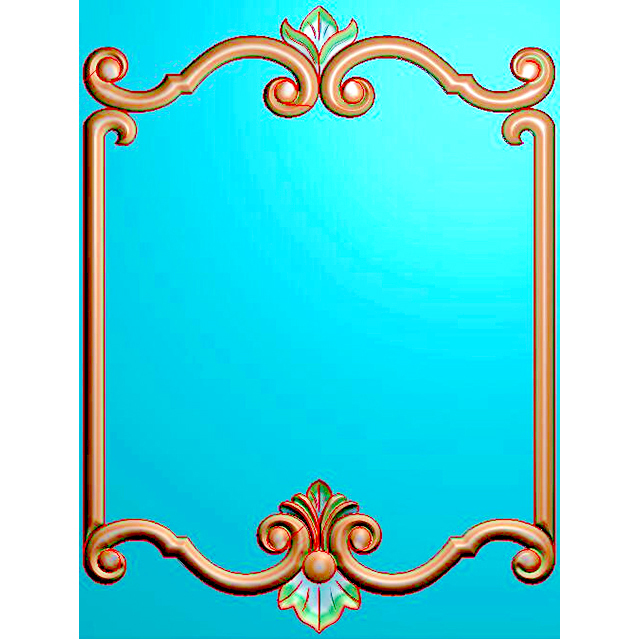 欧式洋花镜框精雕图（OSJK-027）展示