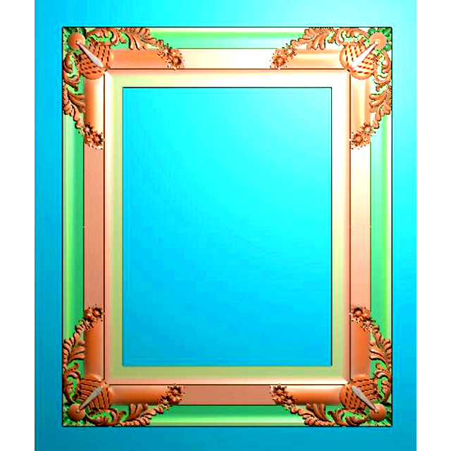 欧式洋花镜框精雕图（OSJK-035）展示