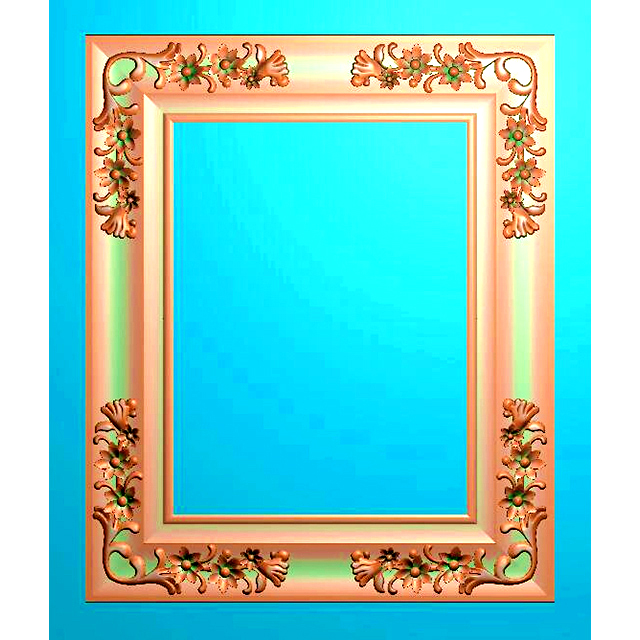 欧式洋花镜框精雕图（OSJK-037）展示