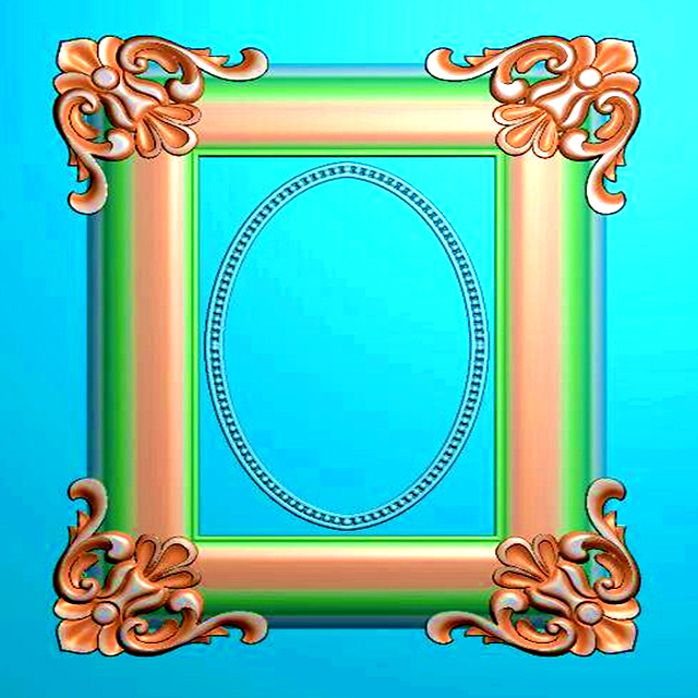 欧式洋花镜框精雕图（OSJK-049）展示