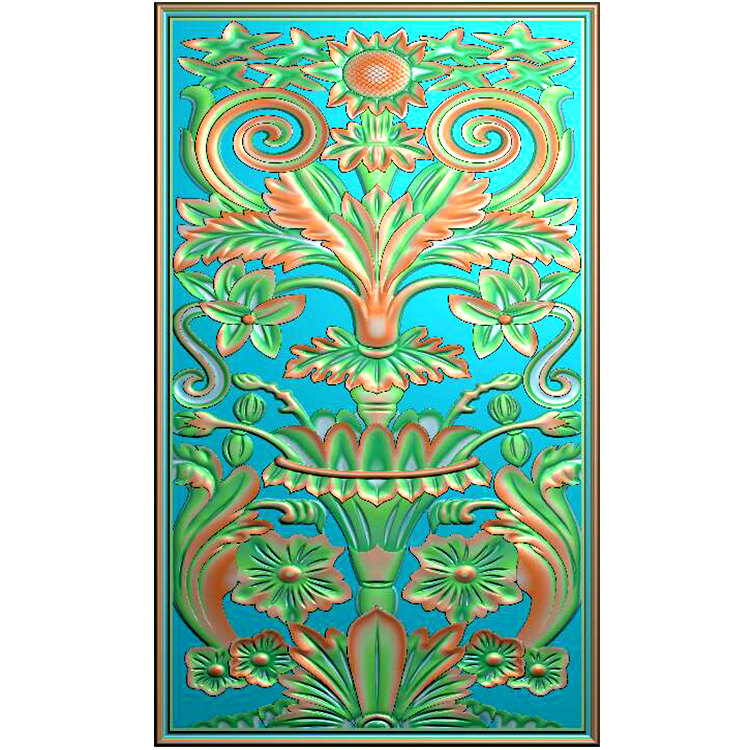 欧式浮雕洋花精雕图（OS-204）展示