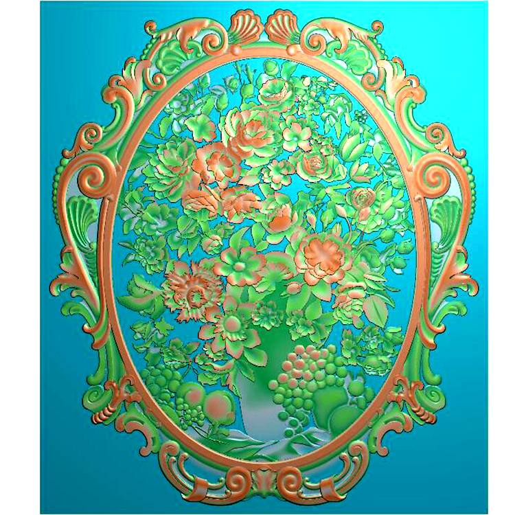 石材欧式浮雕洋花精雕图（OS-298）展示